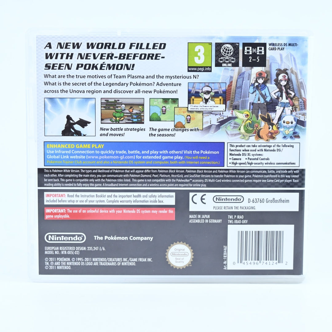 Pokemon White - Nintendo DS Game - PAL - No Manual - FREE POST!
