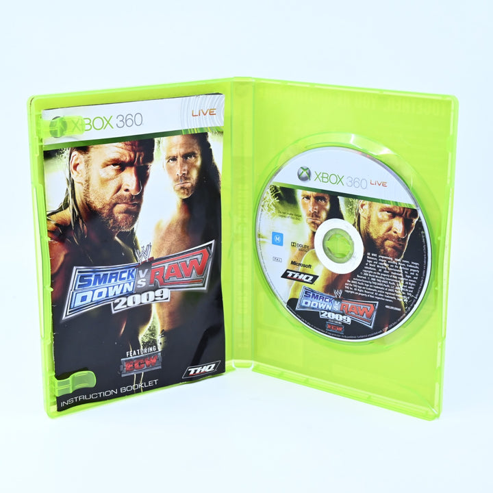 WWE Smackdown Vs Raw 2009 - Xbox 360 Game + Manual - PAL - MINT DISC!