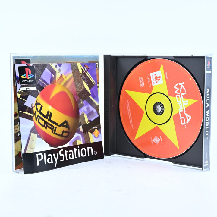 LIKE NEW! Kula World - Sony Playstation 1 / PS1 Game + Manual - PAL - MINT DISC!