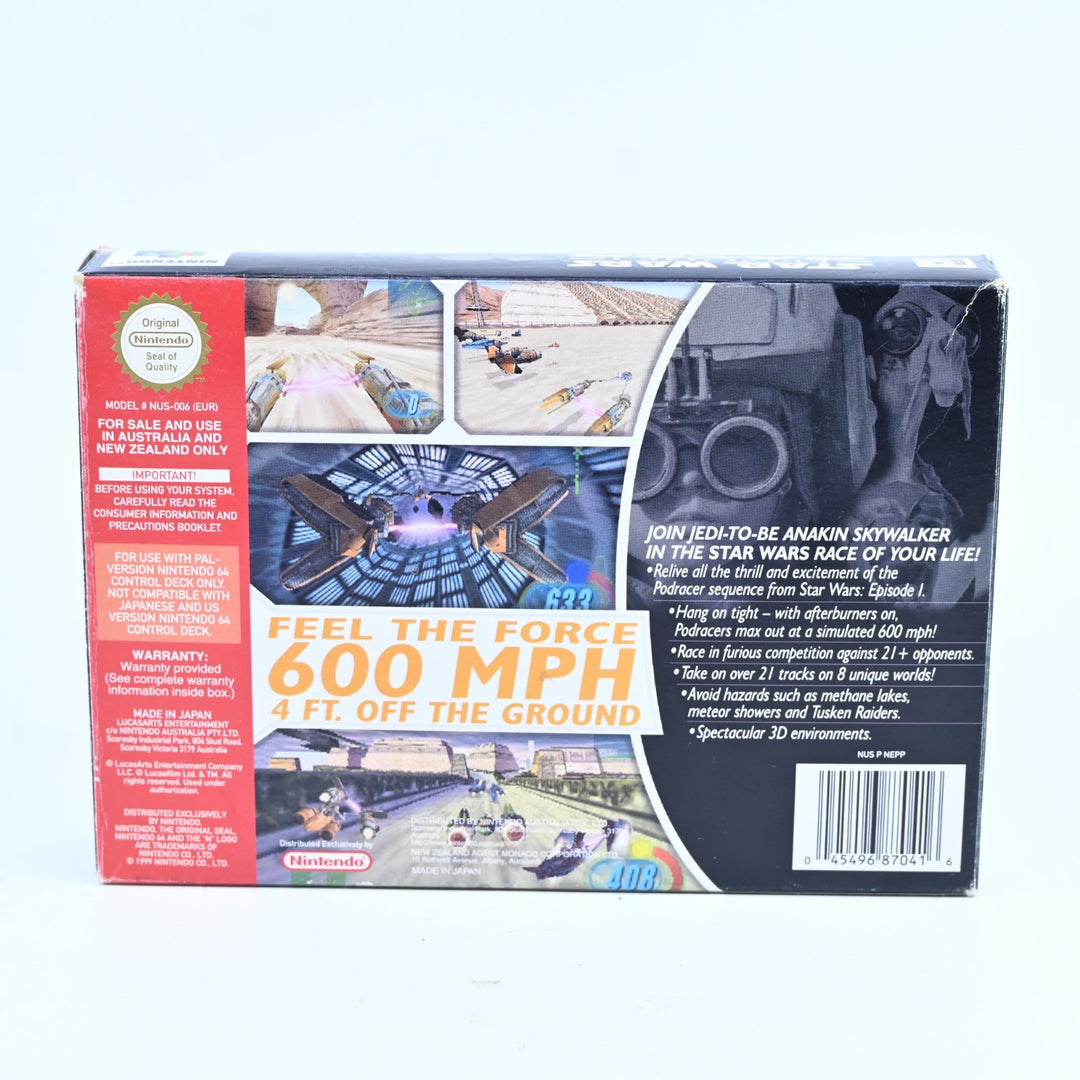 Star Wars: Episode 1 Racer - N64 / Nintendo 64 Boxed Game - PAL - FREE POST!