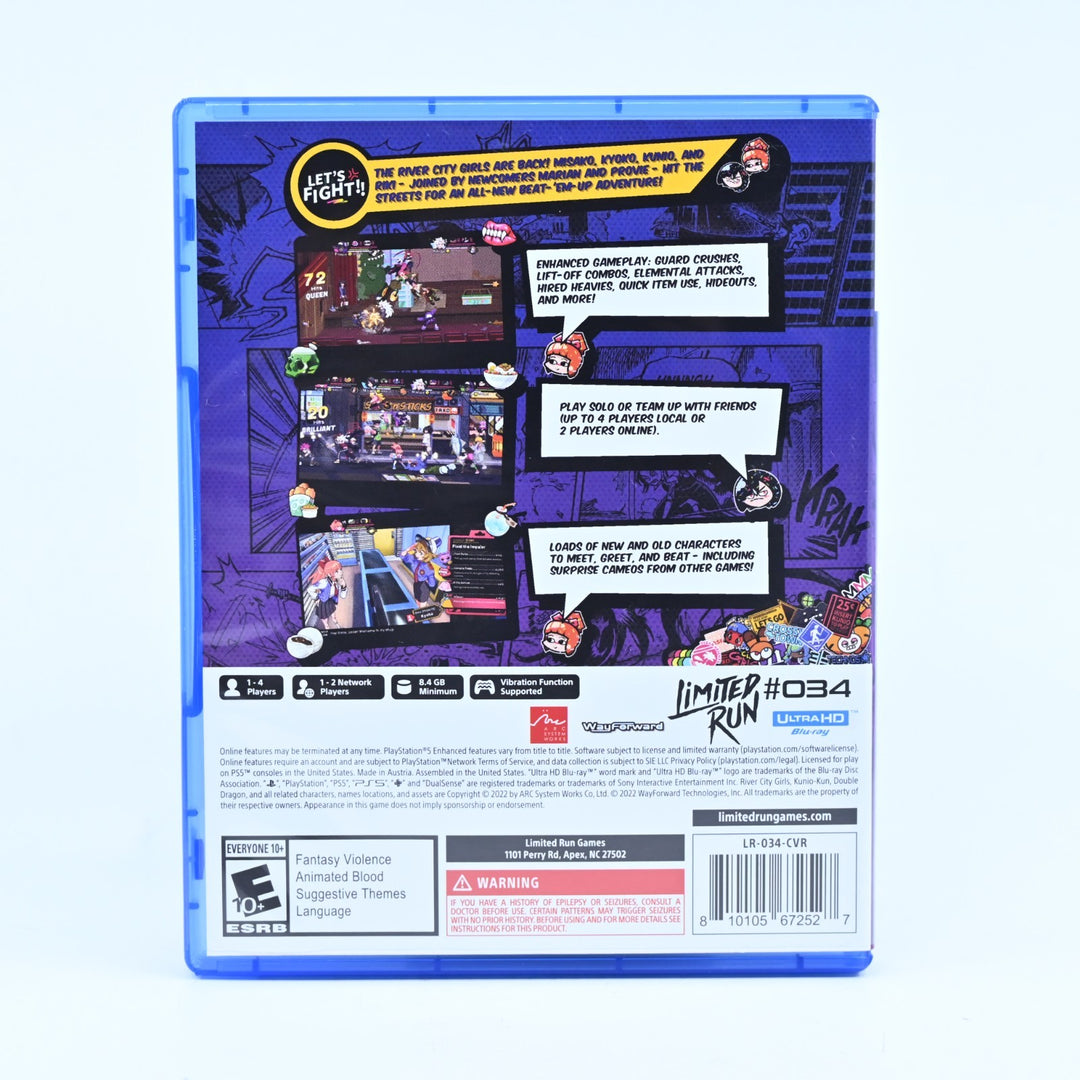 River City Girls 2 - Sony Playstation 5 / PS5 Game - Region Free - MINT DISC!