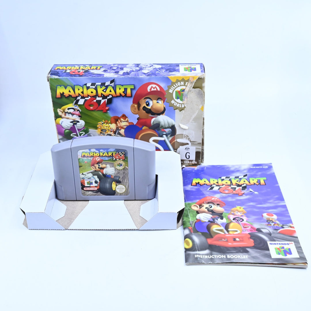 Mario Kart 64 - N64 / Nintendo 64 Boxed Game - PAL - FREE POST!
