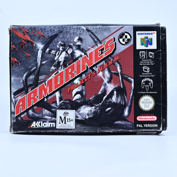 Armorines - Project Swarm - N64 / Nintendo 64 Boxed Game - PAL - FREE POST!