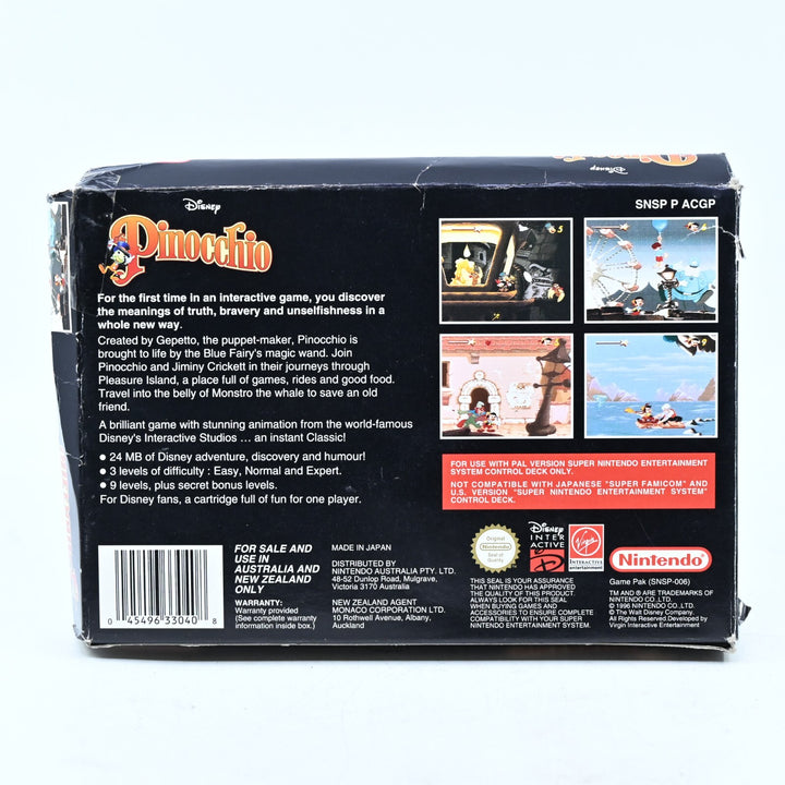 Pinocchio - Super Nintendo / SNES Boxed Game - PAL - FREE POST!