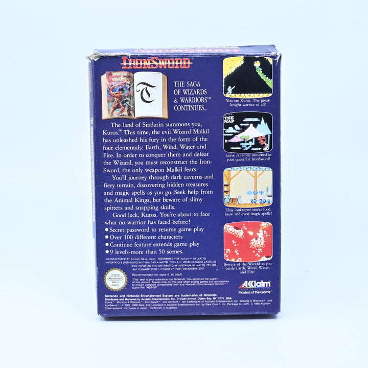 Iron Sword: Wizards & Warriors II - NES Boxed Game - PAL - FREE POST!