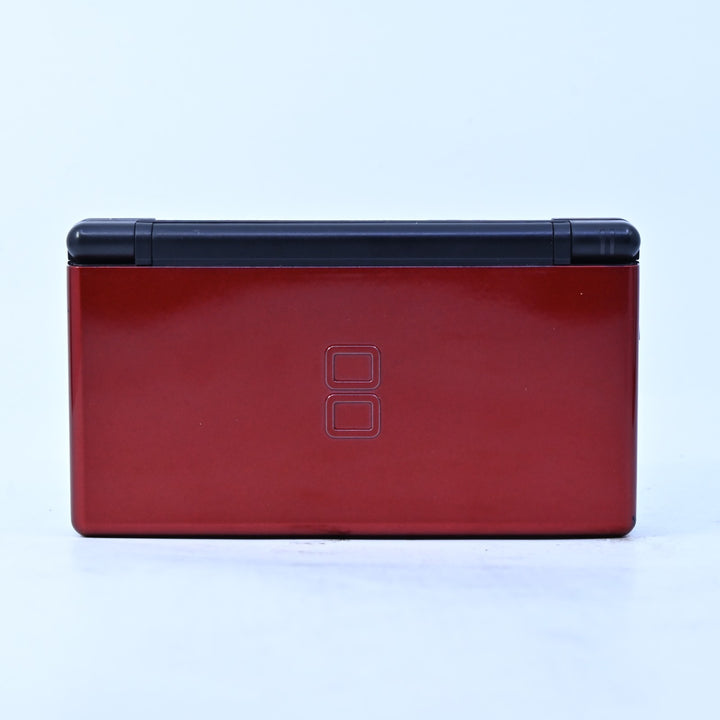 Black &amp; Crimson Red - Nintendo DS Lite Console - USG-001 - FREE POST!
