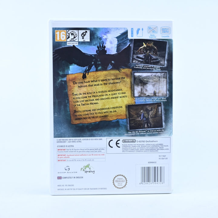 Cursed Mountain - Nintendo Wii Game + Manual - PAL - MINT DISC!