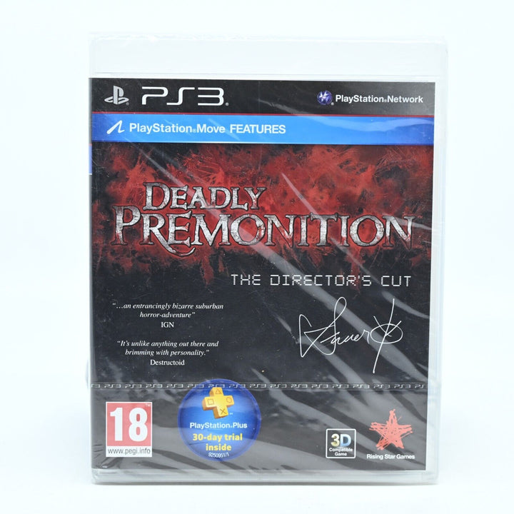 Deadly Premonition The Directors Cut SEALED - Sony Playstation 3 / PS3 Game