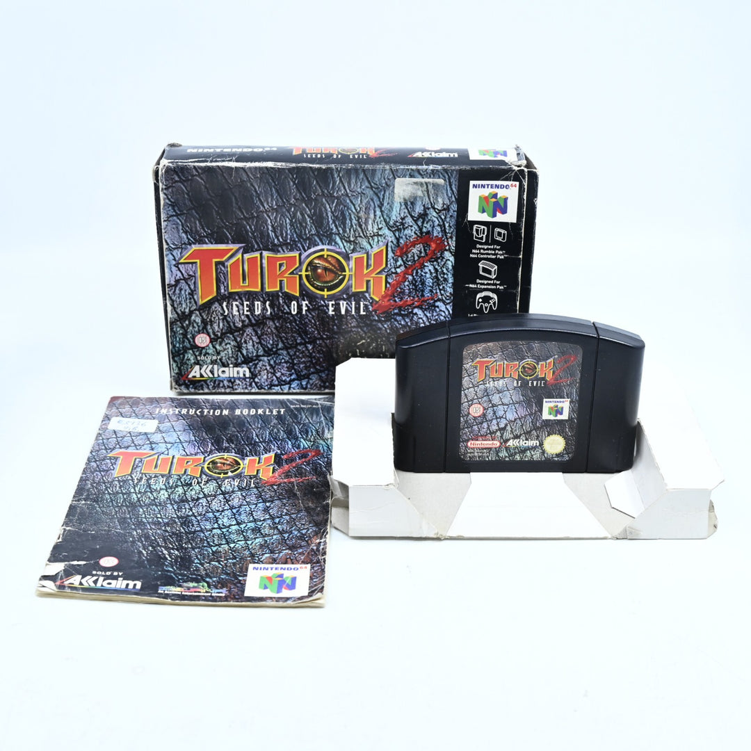 Turok 2: Seeds of Evil - N64 / Nintendo 64 Boxed Game - PAL - FREE POST!