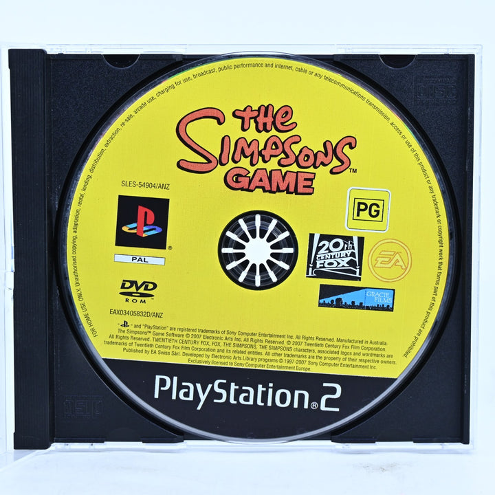 The Simpsons Game - Sony Playstation 2 / PS2 Game - Disc Only - PAL - MINT DISC!
