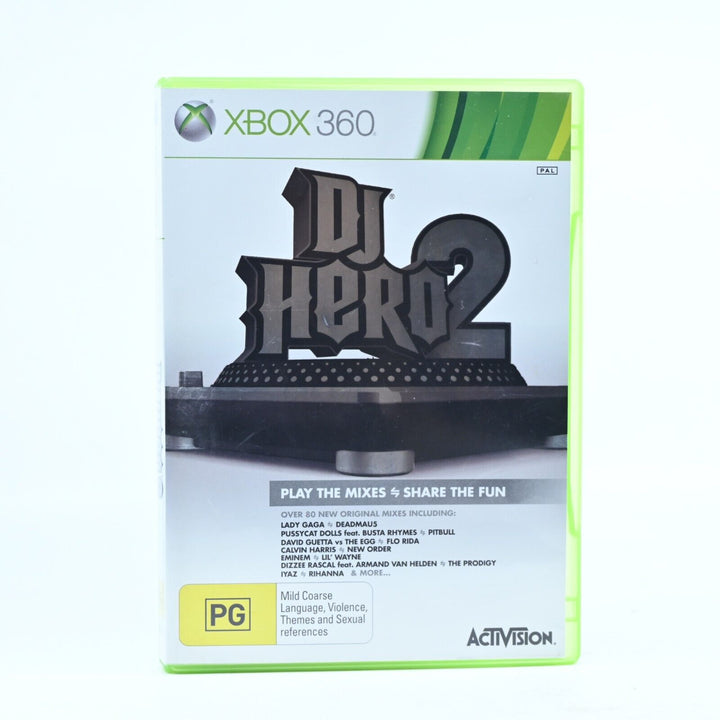 DJ Hero 2 - Xbox 360 Game + Manual - PAL - FREE POST!