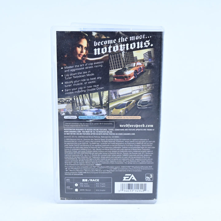 Need For Speed: Most Wanted 5-1-0 - Sony PSP Game + Manual - 5.1.0 / 5 1 0