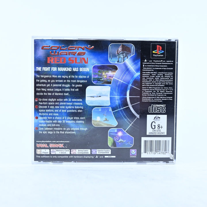 Colony Wars - Red Sun - Sony Playstation 1 / PS1 Game + Manual - PAL