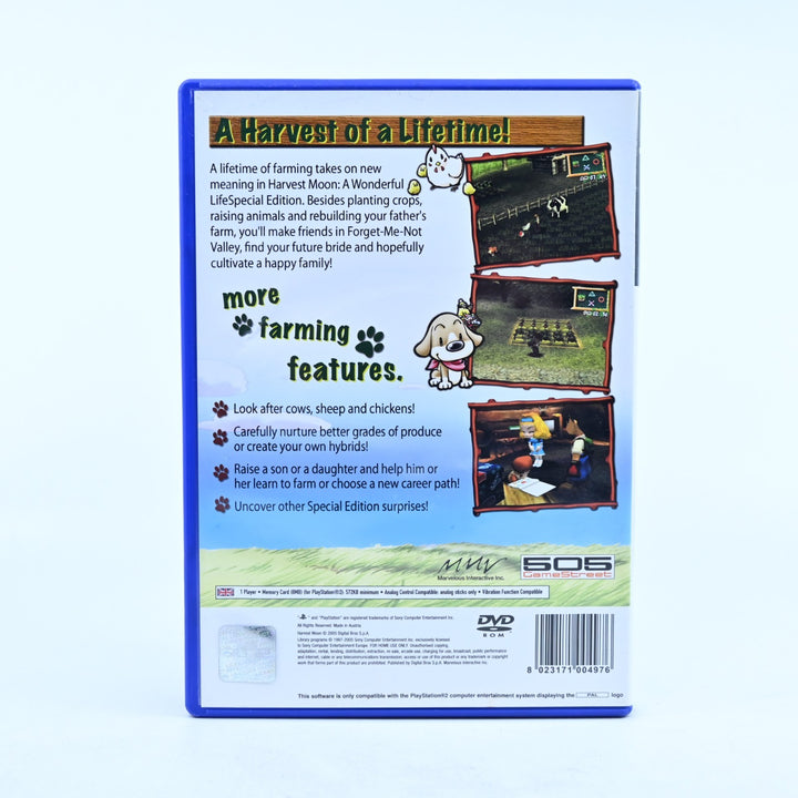 Harvest Moon: A Wonderful Life - Special Edition - PS2 Game + Manual - PAL
