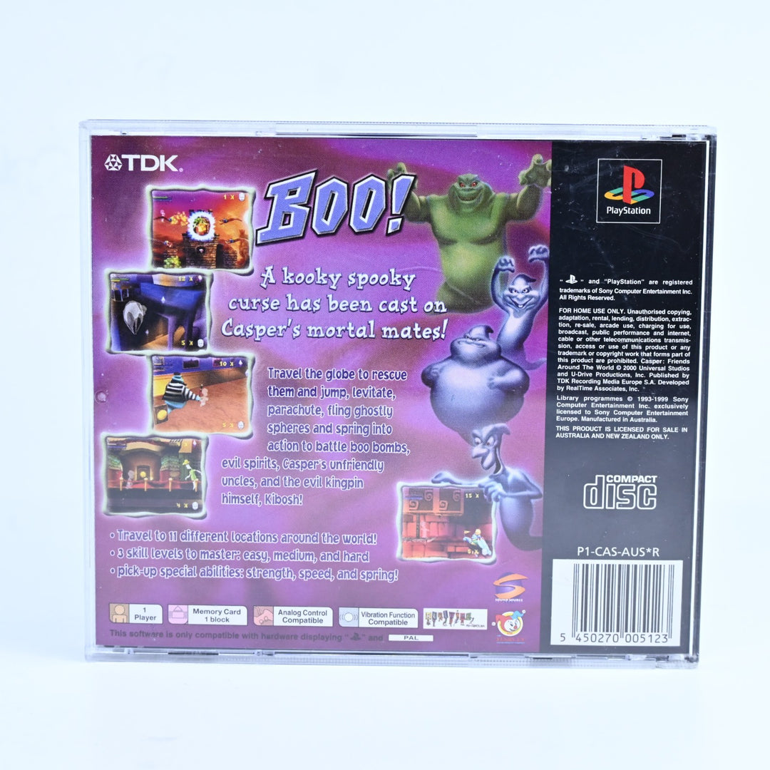 Casper: Friends Around the World - Sony Playstation 1 / PS1 Game + Manual - PAL