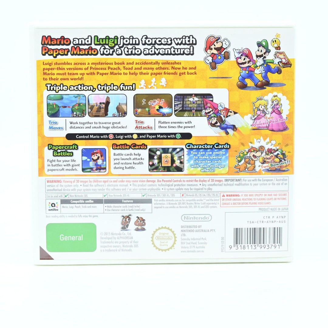 Mario & Luigi Paper Jam Bros - Nintendo 3DS Game - PAL - FREE POST!