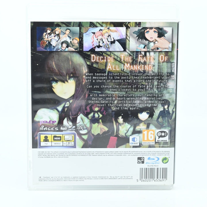 Steins;Gate - Sony Playstation 3 / PS3 Game + Manual - MINT DISC!