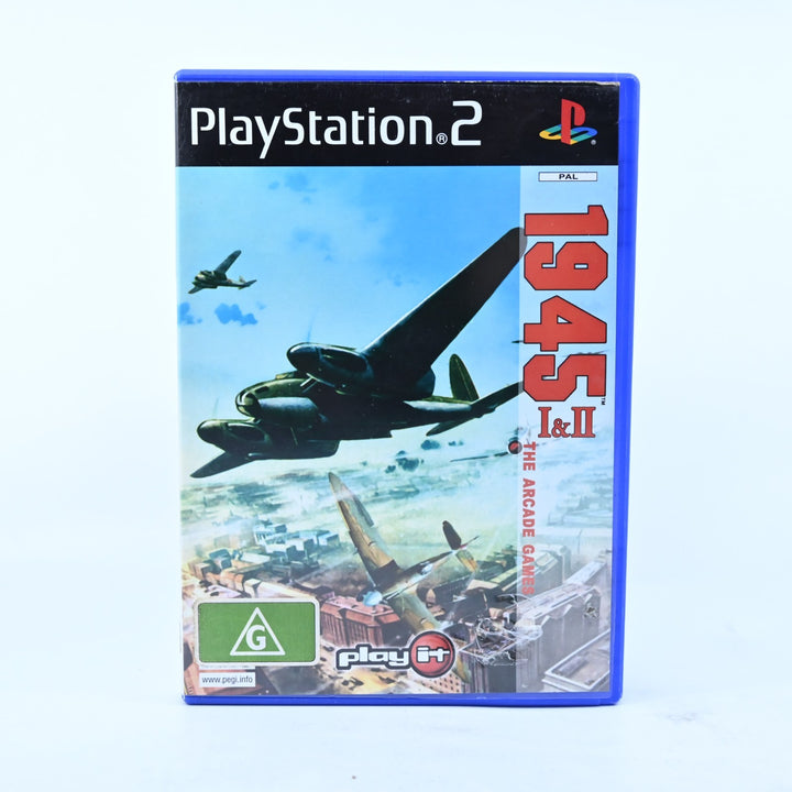 1945 I & II The Arcade Games - Sony Playstation 2 / PS2 Game + Manual - PAL