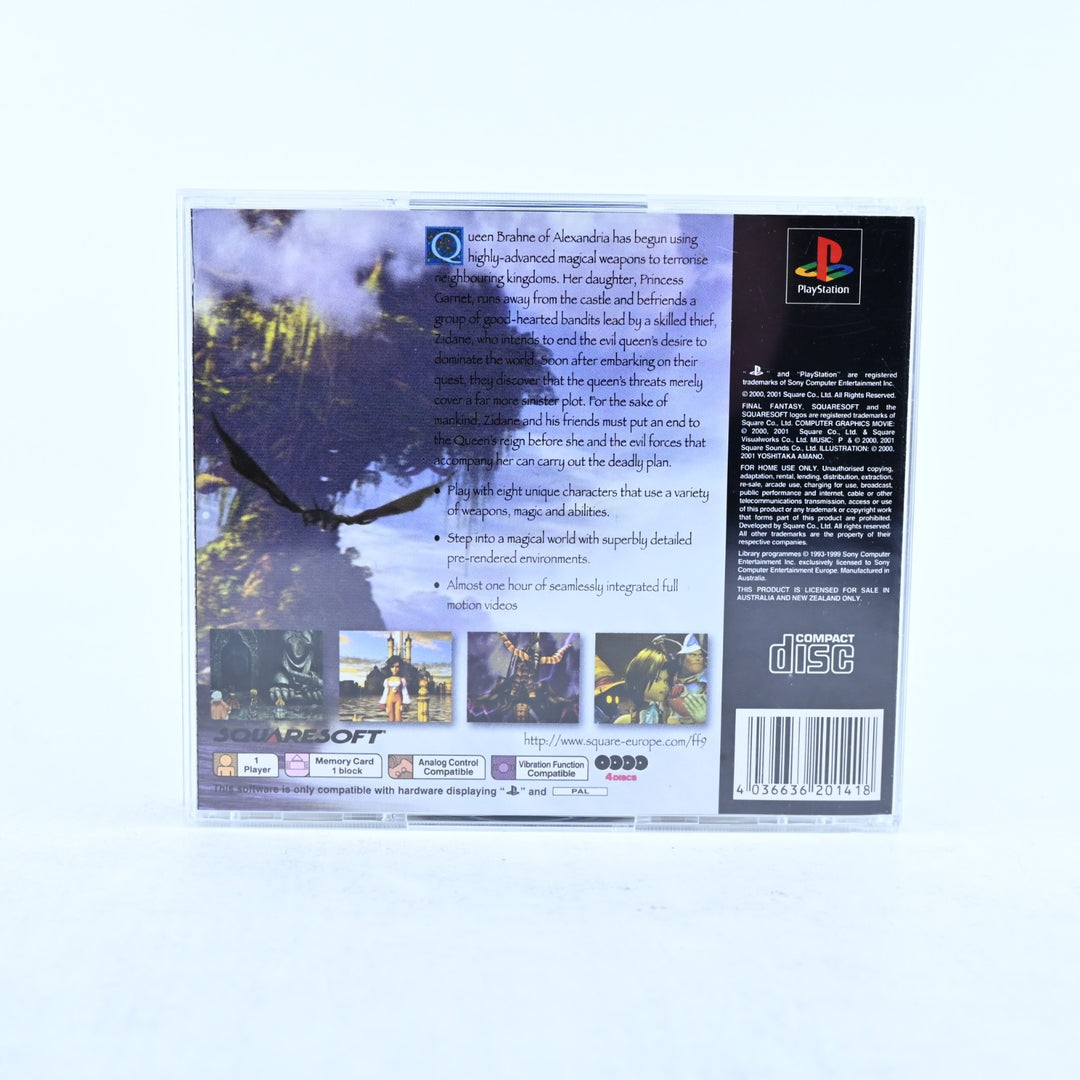 Final Fantasy IX - Sony Playstation 1 / PS1 Game - No Manual - PAL - MINT DISC!