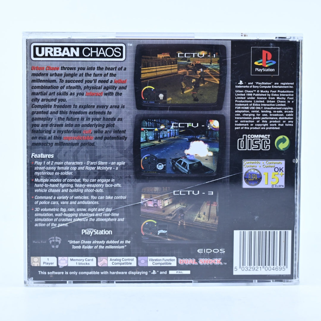 Urban Chaos - Sony Playstation 1 / PS1 Game + Manual - PAL