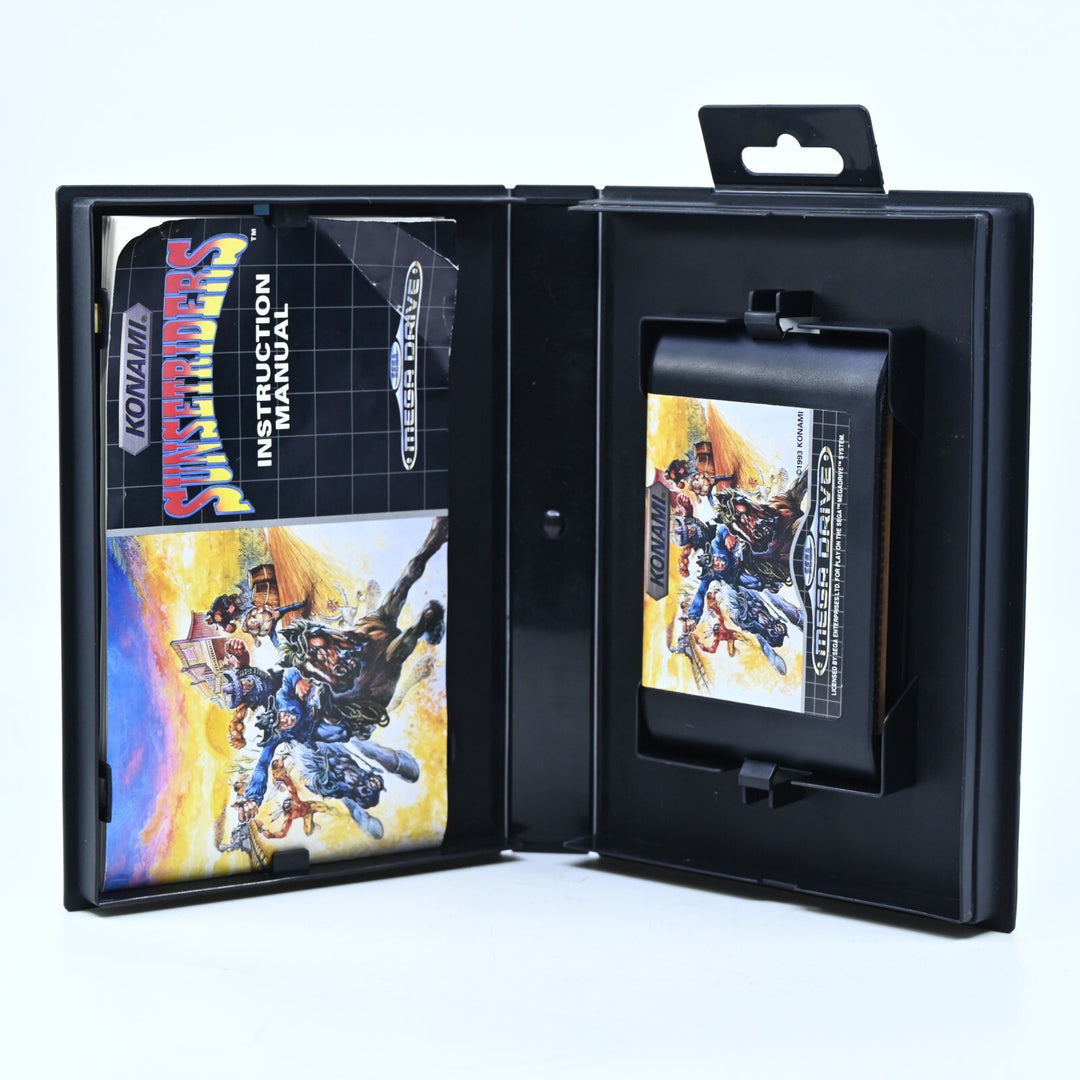 Sunset Riders + Manual - Sega Mega Drive Game - PAL - FREE POST!