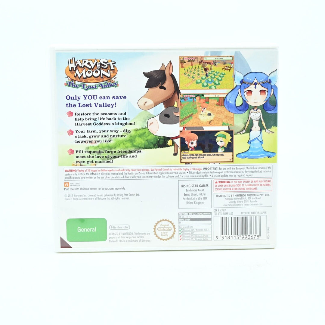 Harvest Moon: The Lost Valley - Nintendo 3DS Game - PAL - FREE POST!