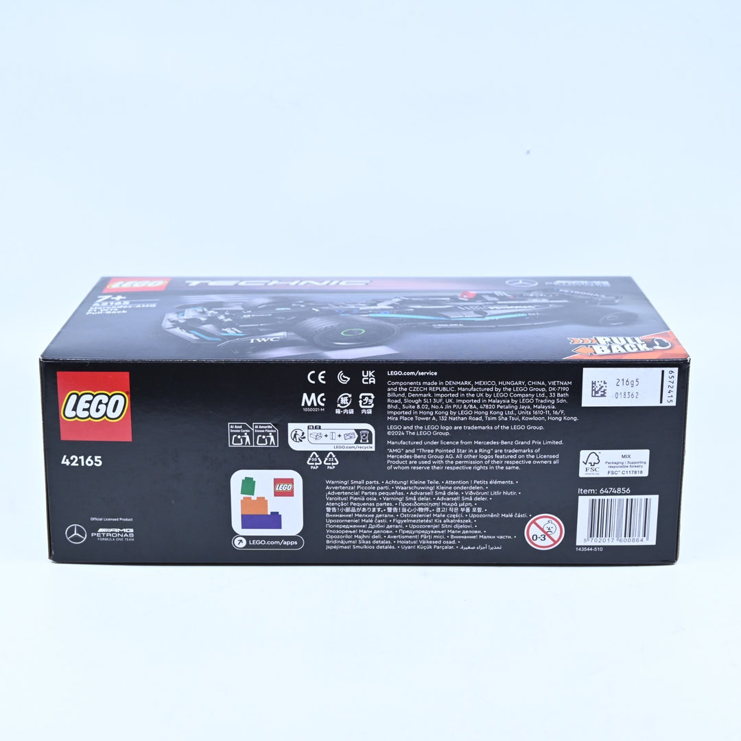 SEALED! LEGO 42165 Technic - Mercedes-AMG F1 W14 Pull-Back - Toy
