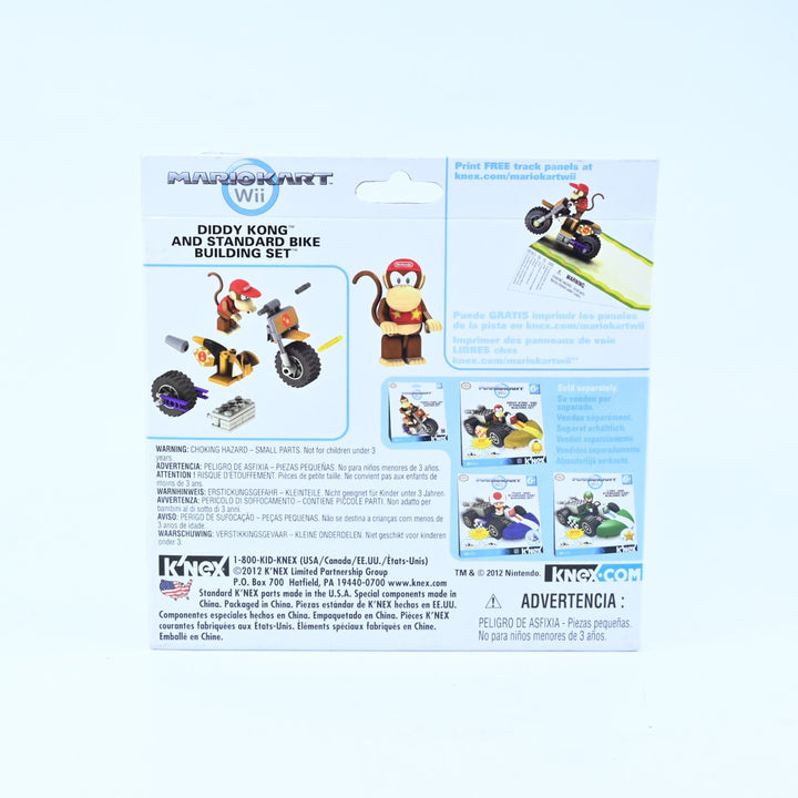 SEALED! Diddy Kong and Standard Bike Building Set -  Mario Kart Wii - K'nex Toy