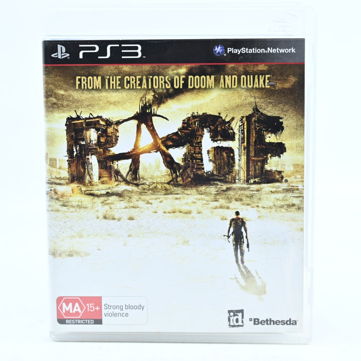 Rage - Sony Playstation 3 / PS3 Game - No Manual - FREE POST!