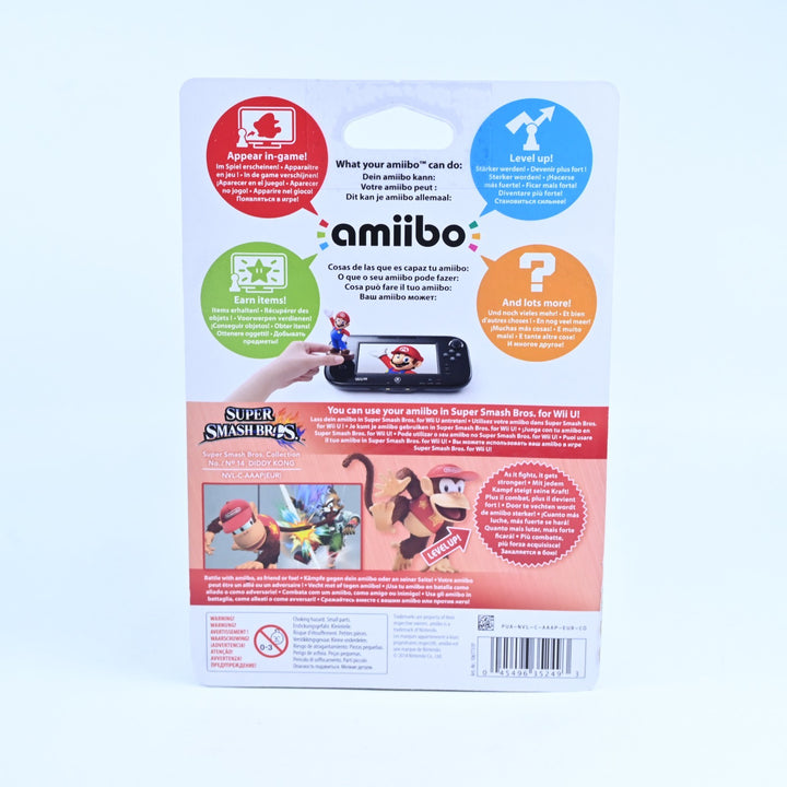 SEALED! Diddy Kong Amiibo No. 14 - Super Smash Bros. Collection - Toy