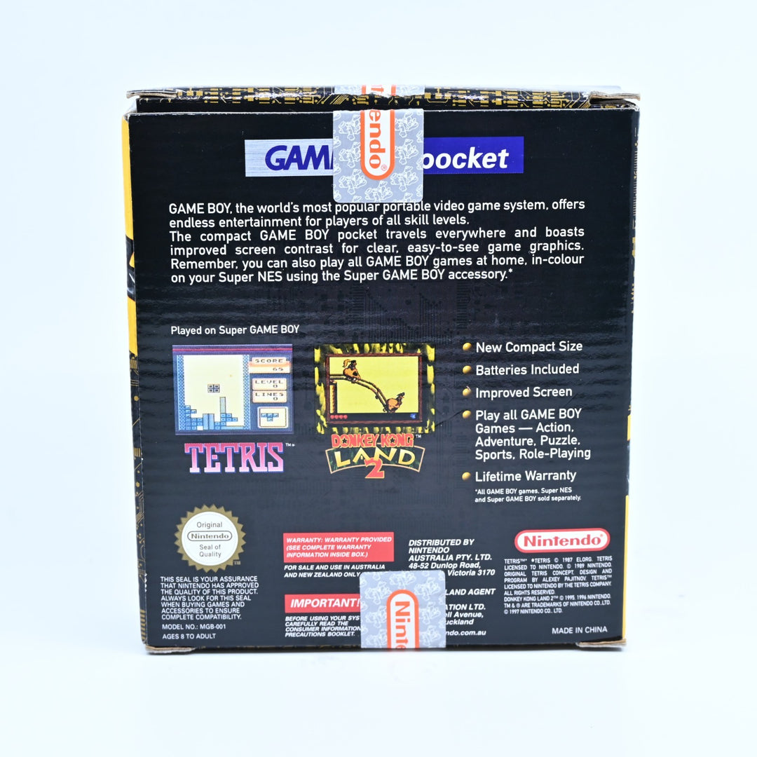 Yellow - Nintendo Gameboy Pocket Console - PAL - FREE POST!