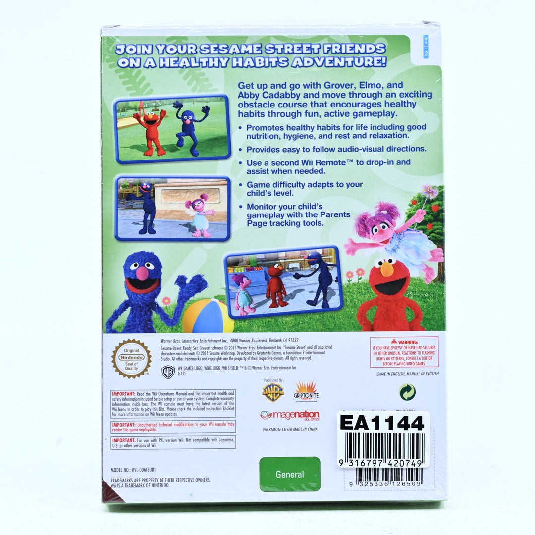 SEALED! Sesame Street: Ready, Steady, Grover! - Nintendo Wii Game -FREE POST!