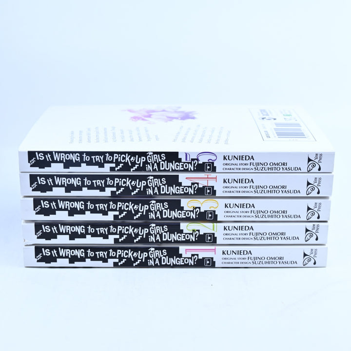 Is It Wrong To Try To Pick Up Girls In A Dungeon? Vol. 1-5 -Fujino Omori- Manga