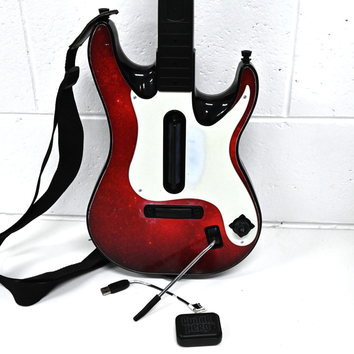 Guitar Controller + Receiver - Guitar Hero 5 - PS2 Accessory / PS3 Accessory