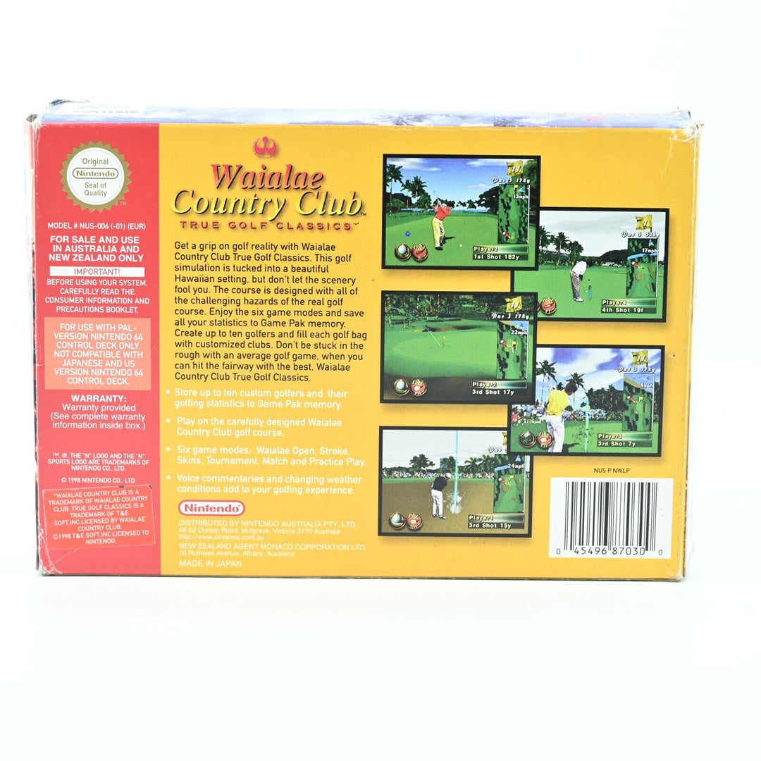 Waialae Country Club: True Golf Classics - N64 / Nintendo 64 Boxed Game - PAL