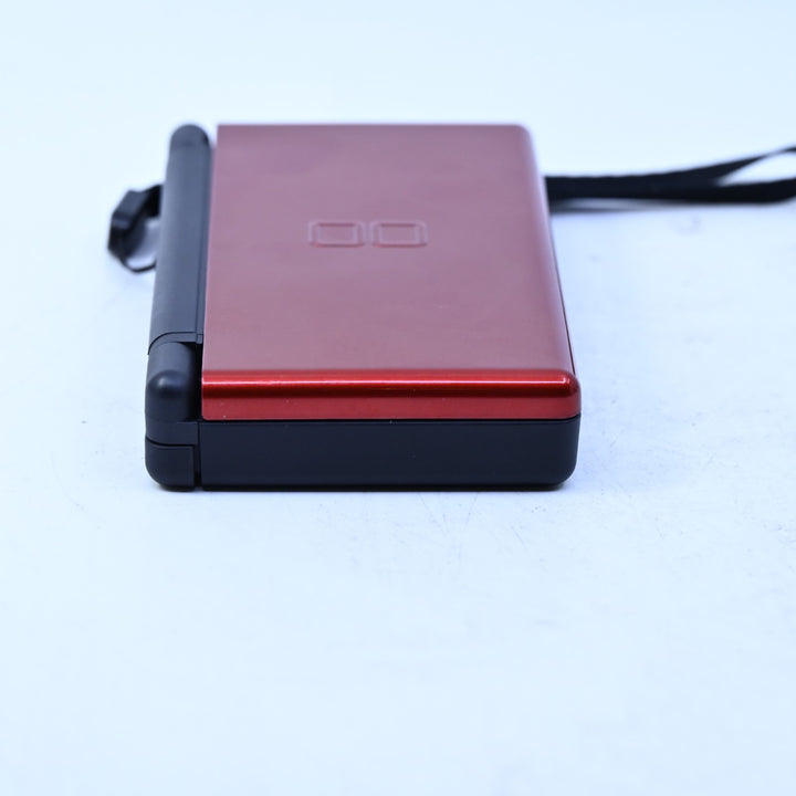 Black &amp; Crimson Red - Nintendo DS Lite Console - USG-001 - FREE POST!