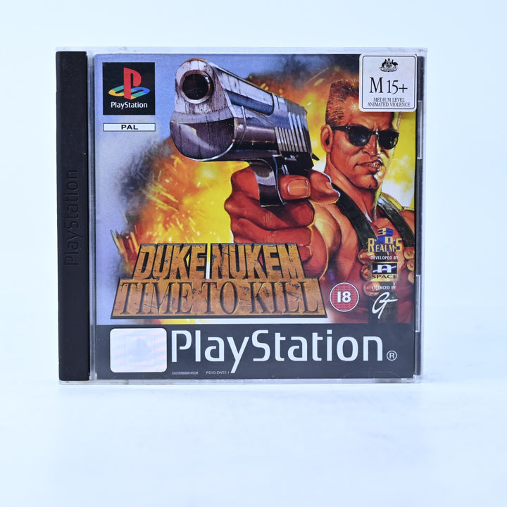 Duke Nukem: Time to Kill - Sony Playstation 1 PS1 Game + Manual - PAL MINT DISC