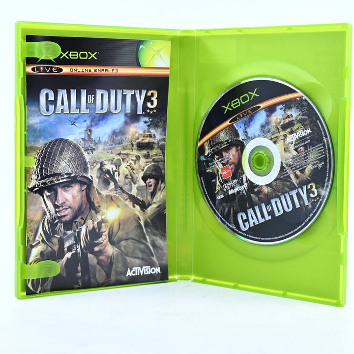 Call of Duty 3 - Original Xbox Game + Manual - PAL - MINT DISC!