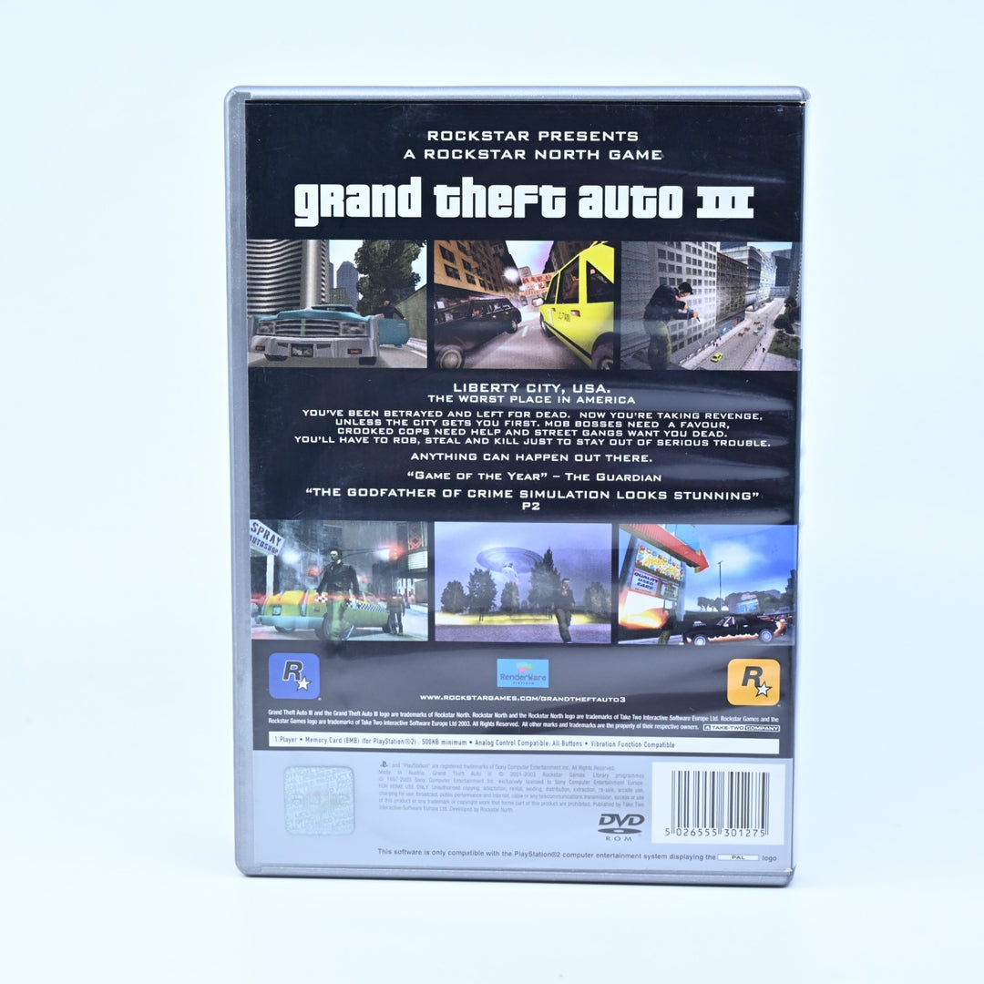 Grand Theft Auto III 3 - Sony Playstation 2 / PS2 Game + Manual + Map - PAL