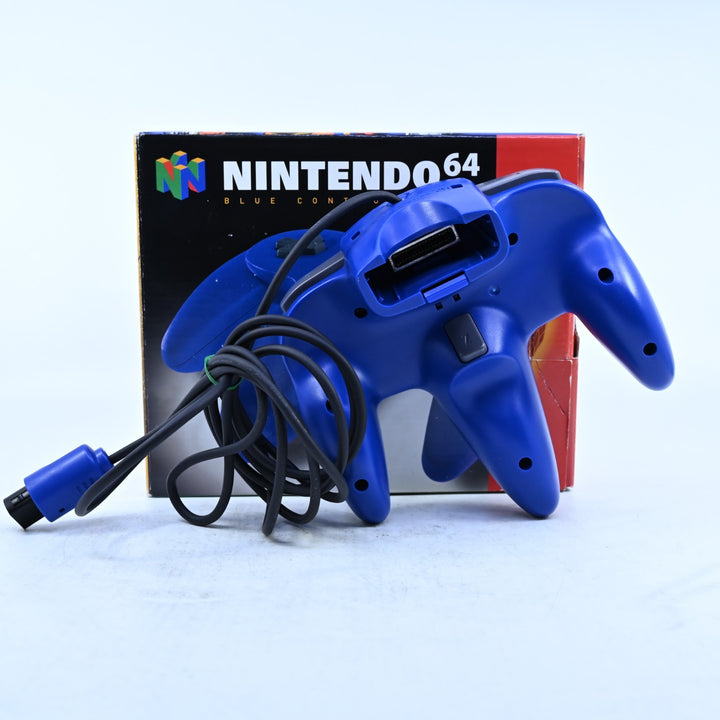 Solid Blue Boxed Controller - N64 / Nintendo 64 Accessory - PAL - FREE POST!