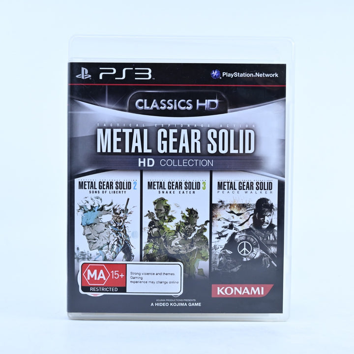 Metal Gear Solid HD Collection - Sony Playstation 3 / PS3 Game + Manual