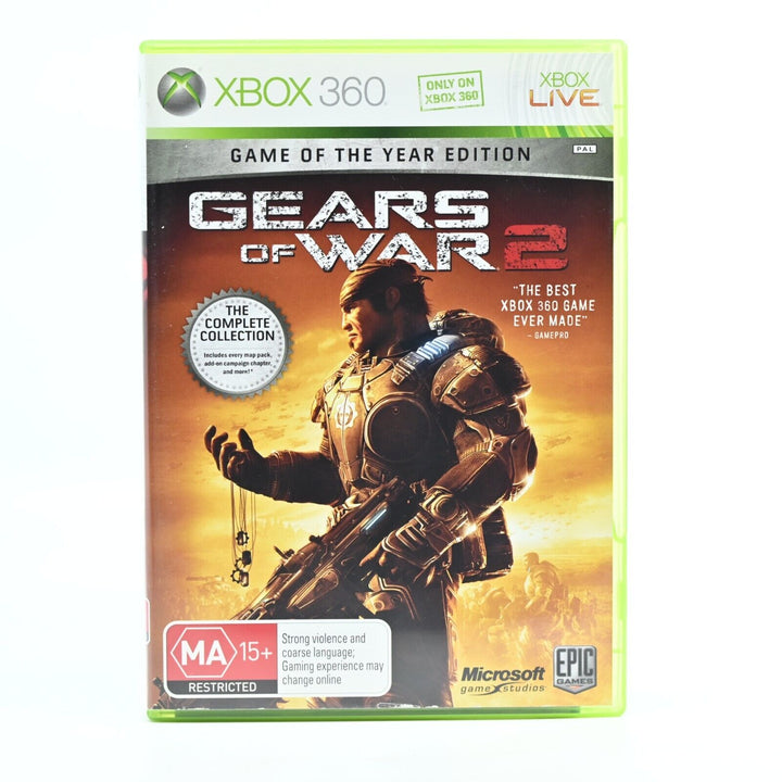 Gears of War 2 Game of the Year Edition - Xbox 360 Game + Manual - PAL