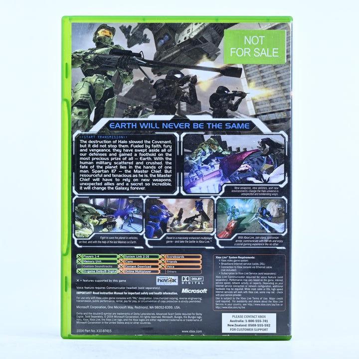 Halo 2 - Original Xbox Game + Manual - PAL - MINT DISC!
