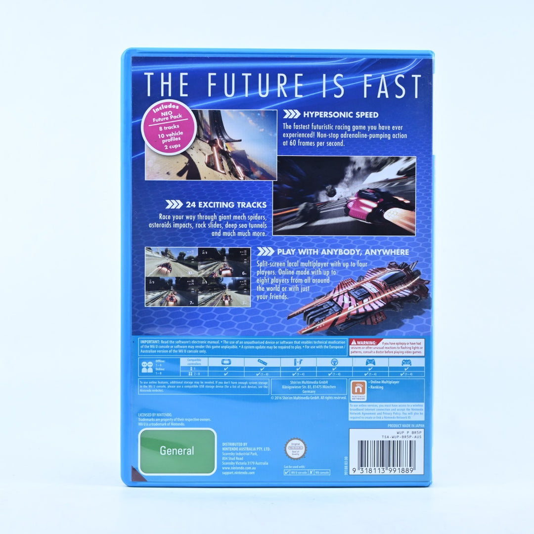 Fast Racing Neo - Nintendo Wii U Game - PAL - FREE POST!
