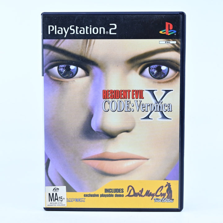Resident Evil CODE: Veronica X - PS2 Game + Manual + DMC Demo - PAL - MINT DISC!