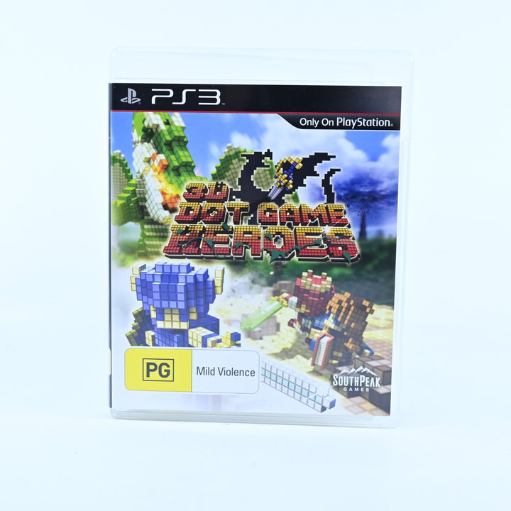 3D Dot Game Heroes - Sony Playstation 3 / PS3 Game + Manual - MINT DISC!