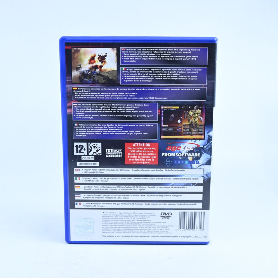 Silent Line: Armored Core - PS2 Game + Manual - PAL - MINT DISC!