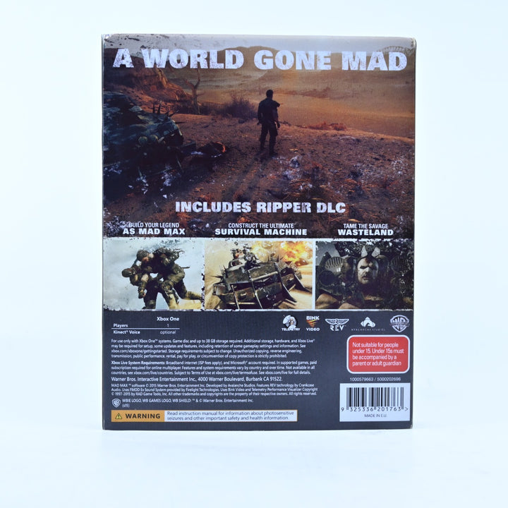 Mad Max Ripper Edition - Xbox One Game + Poster + Steelbook - PAL - FREE POST!