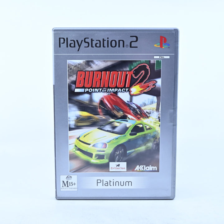 Burnout 2: Point of Impact - Sony Playstation 2 / PS2 Game + Manual - PAL