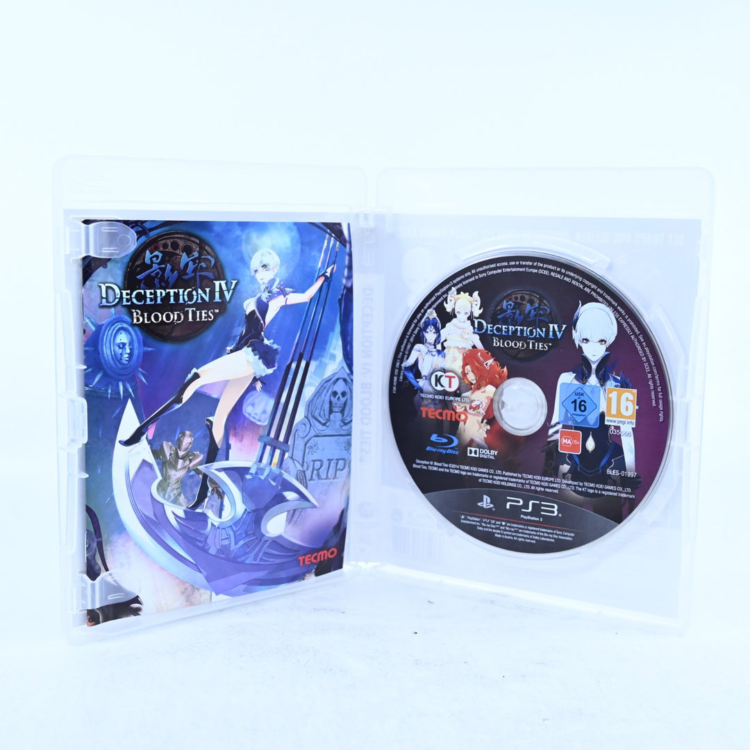 Deception IV: Blood Ties - Sony Playstation 3 / PS3 Game + Manual - MINT DISC!